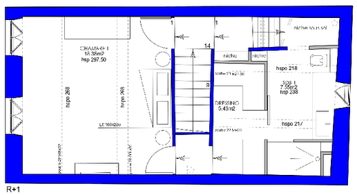 Plan du premier étage